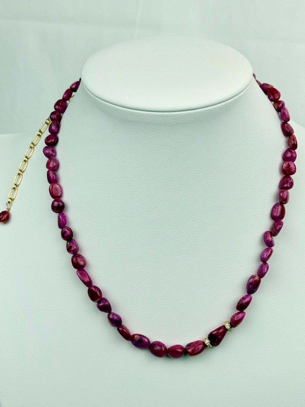 Ruby Gemstone Necklace