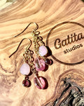 Pink Drop Earrings