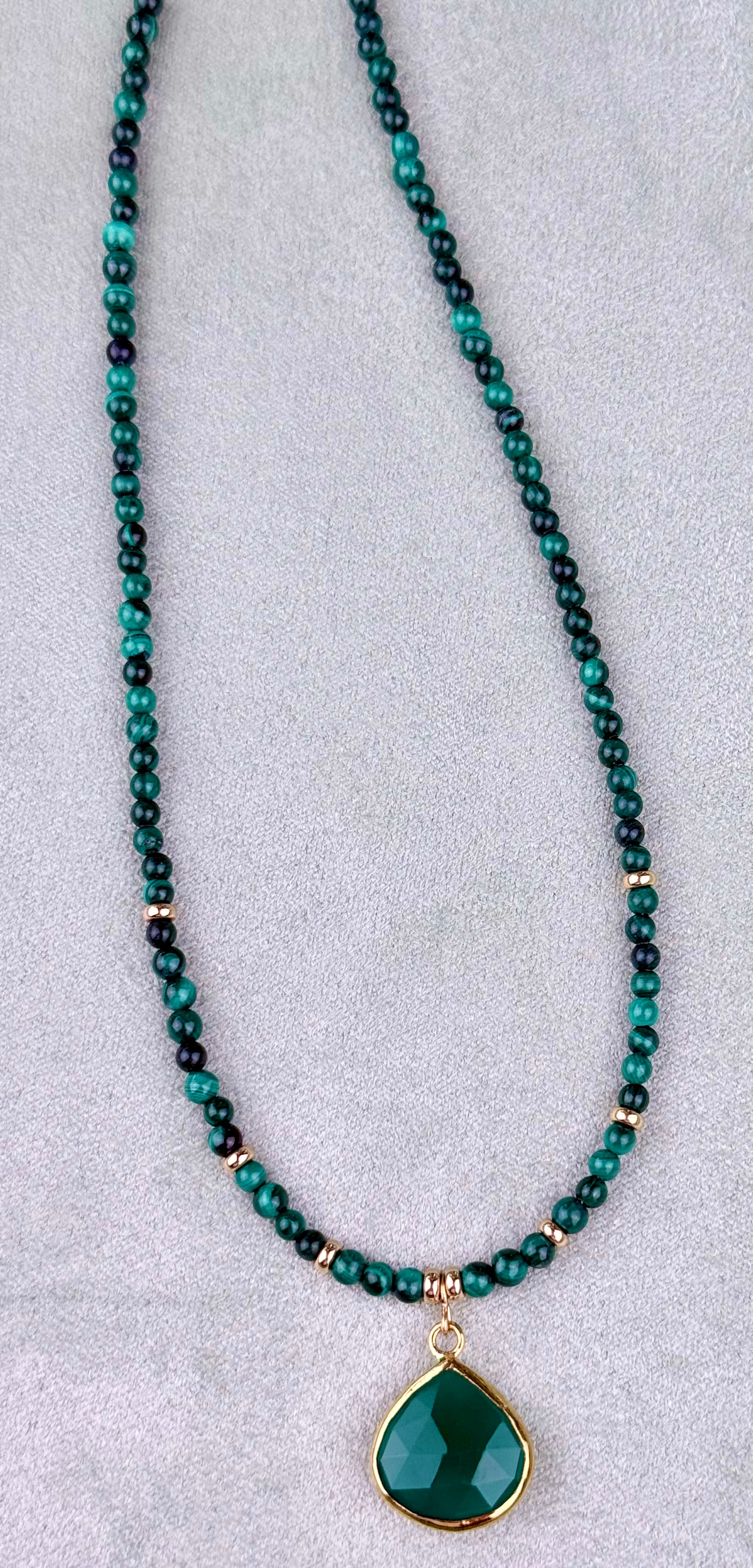 Malachite Necklace with Pendant