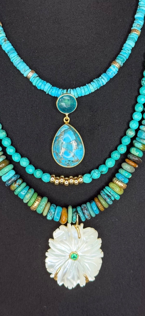 Turquoise Necklace with Pendant