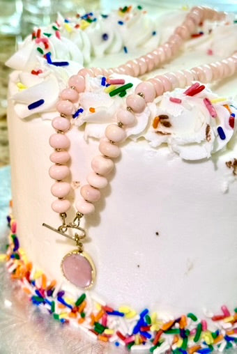 Pink Opal Necklace