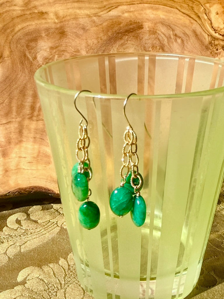 Emerald Drop Earrings