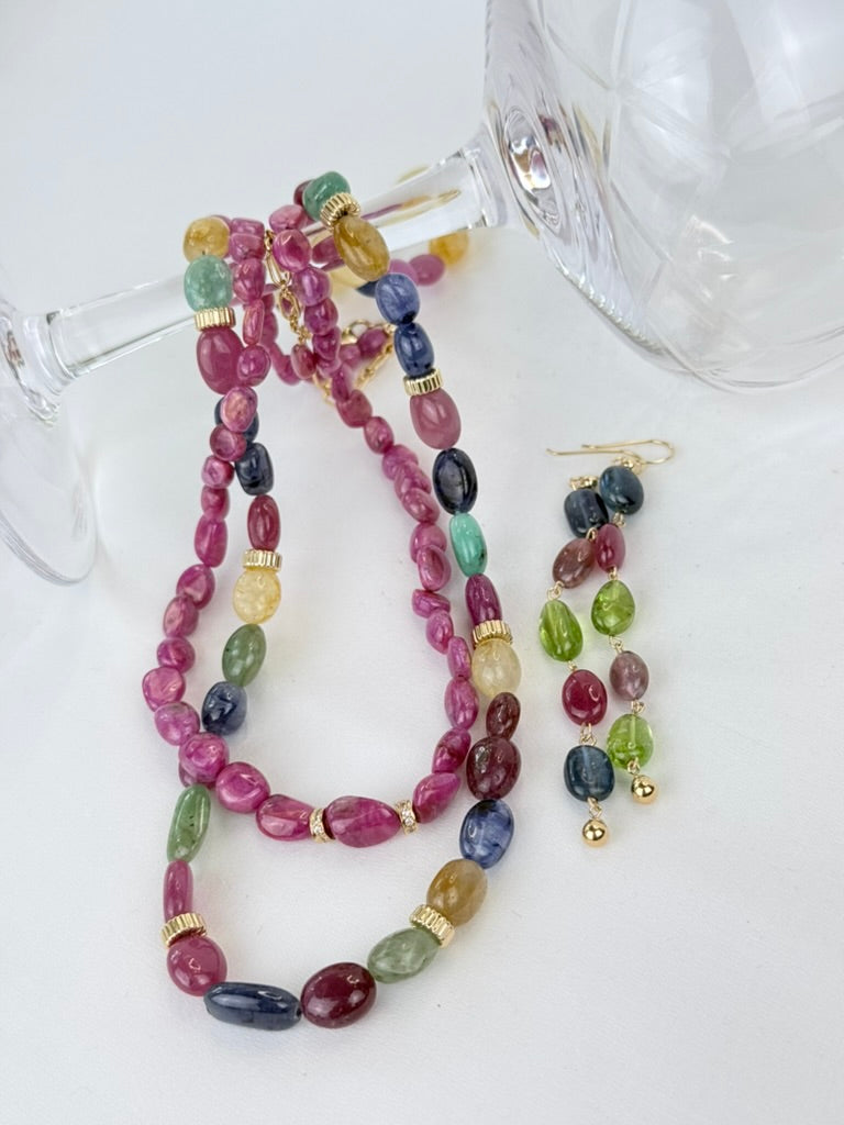 Multicolor Sapphire Necklace