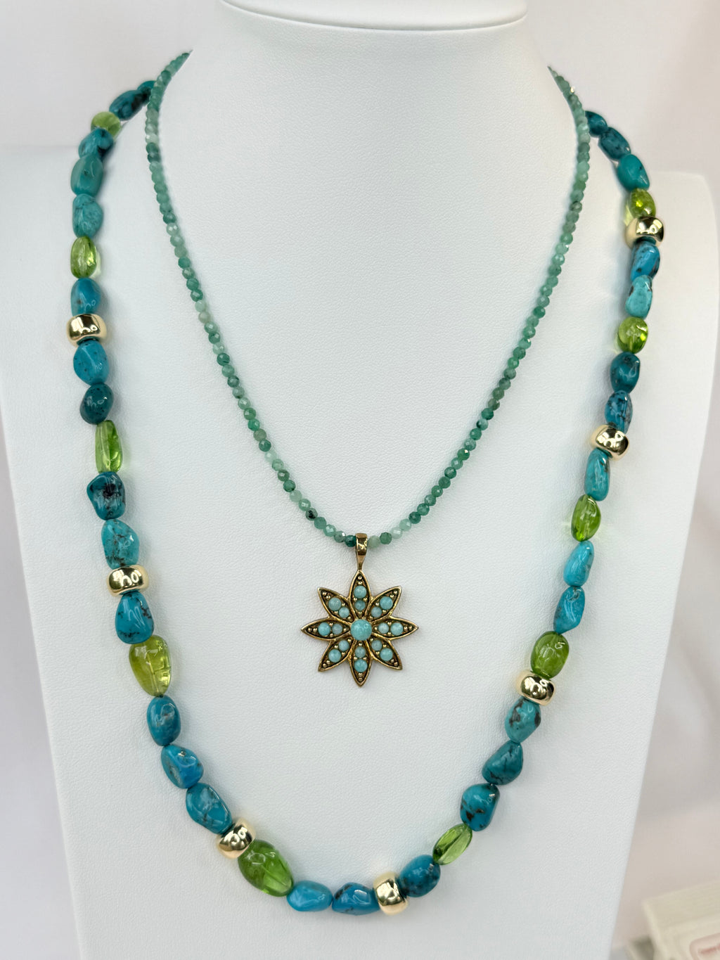 Aquamarine necklace with Pendant