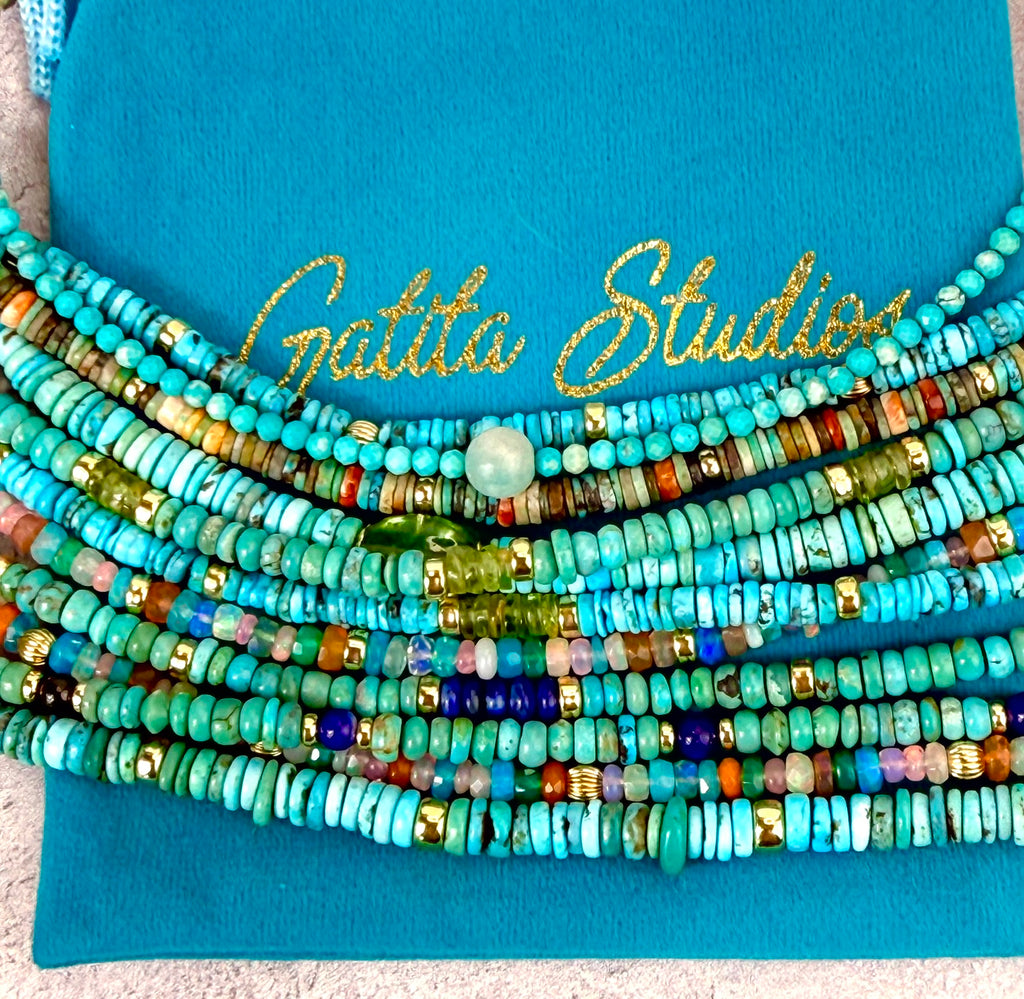 Turquoise Heishi bracelet