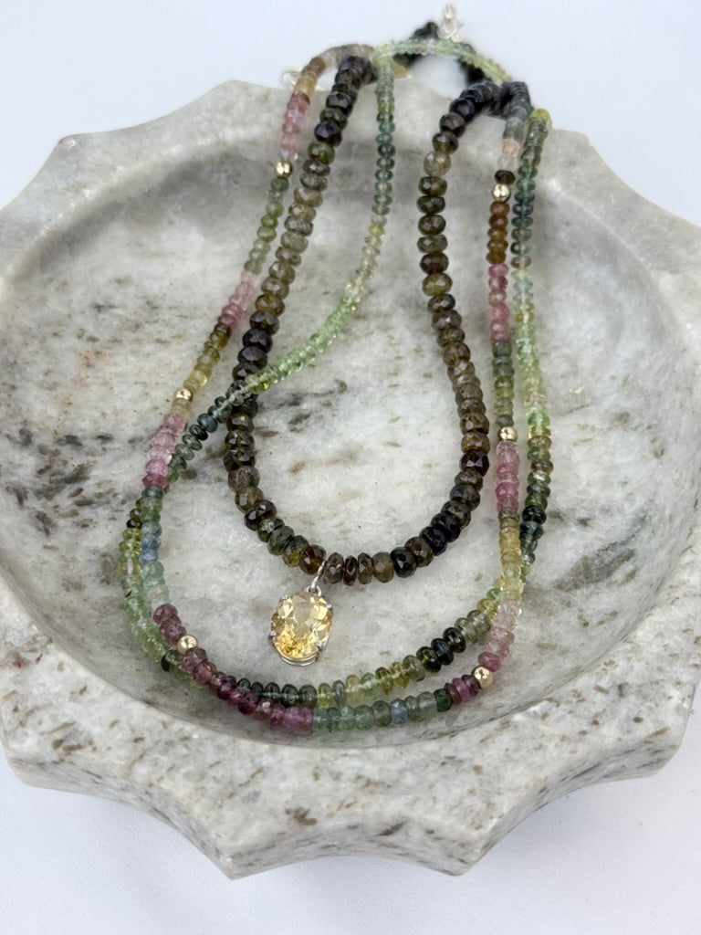 Green Tourmaline Necklace