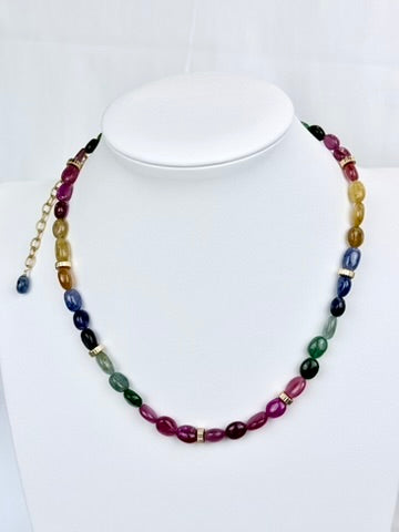 Multicolor Sapphire Necklace