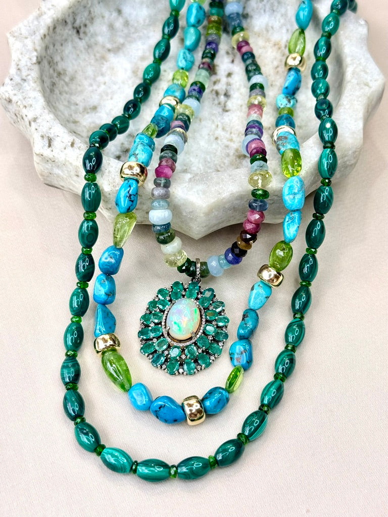 Green Malachite Necklace