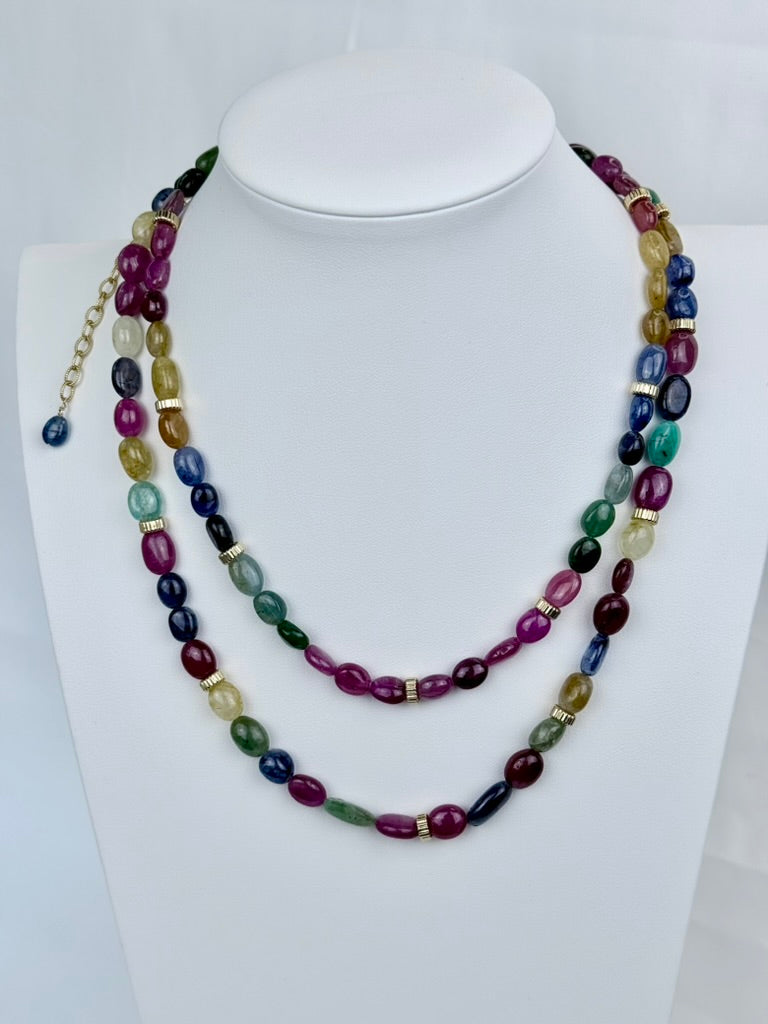 Multicolor Sapphire Necklace