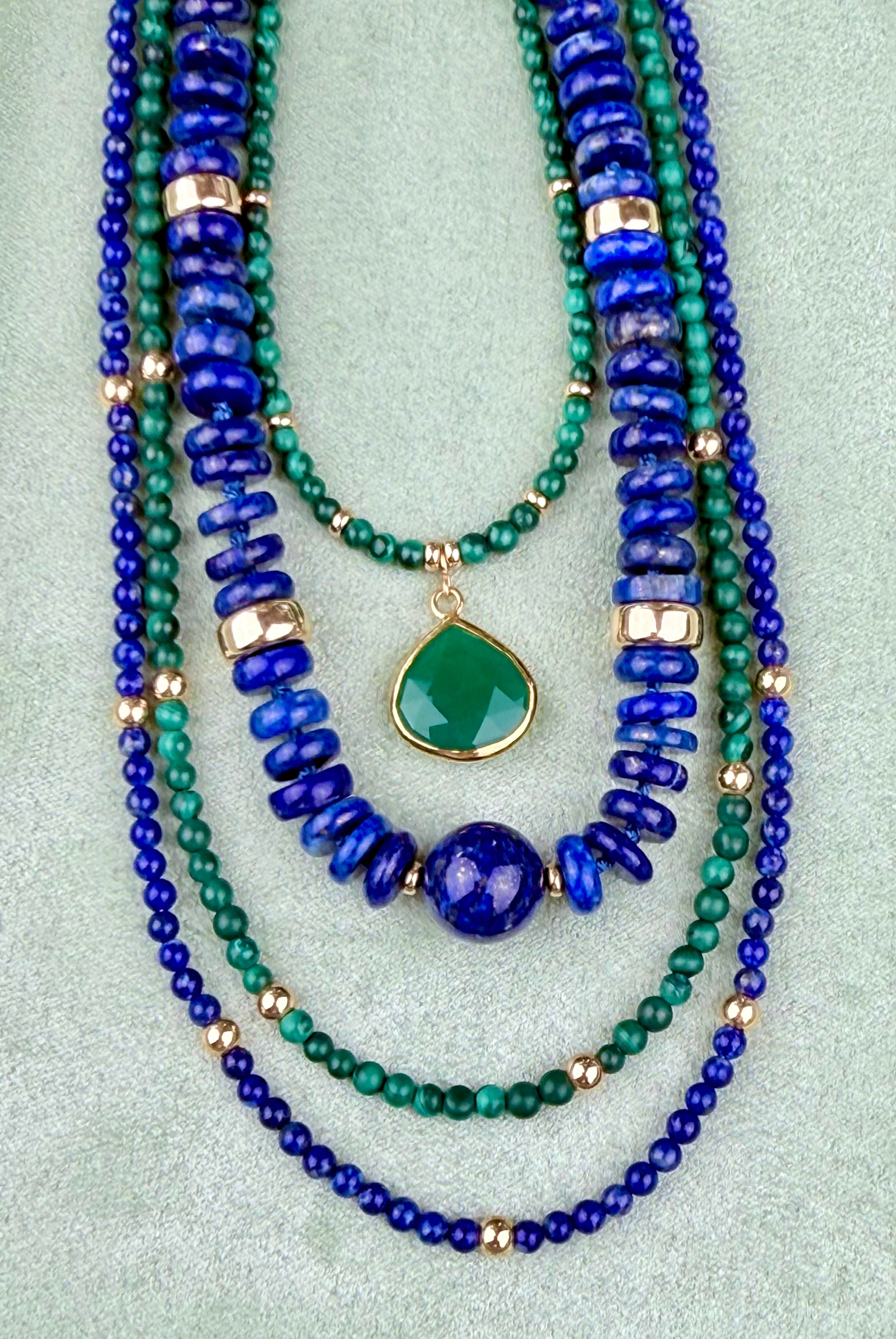 Malachite Necklace with Pendant