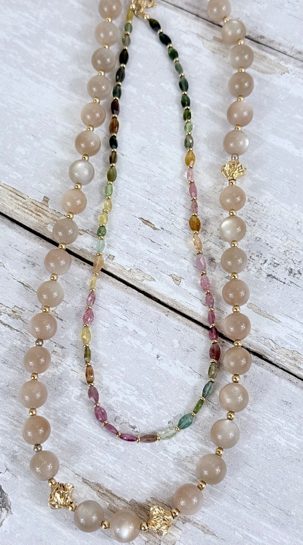 Multicolor tourmaline necklace