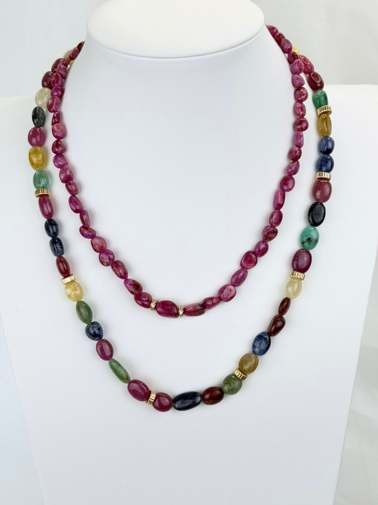 Ruby Gemstone Necklace