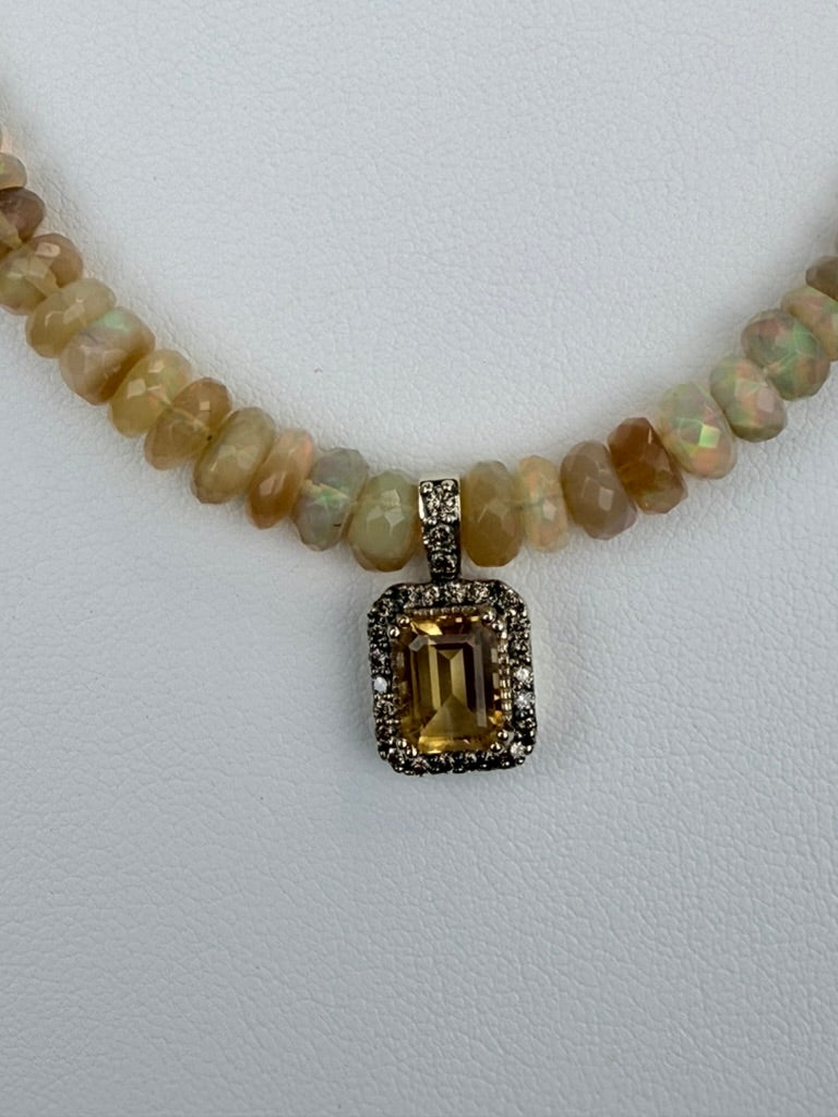 Opal Necklace with Pendant