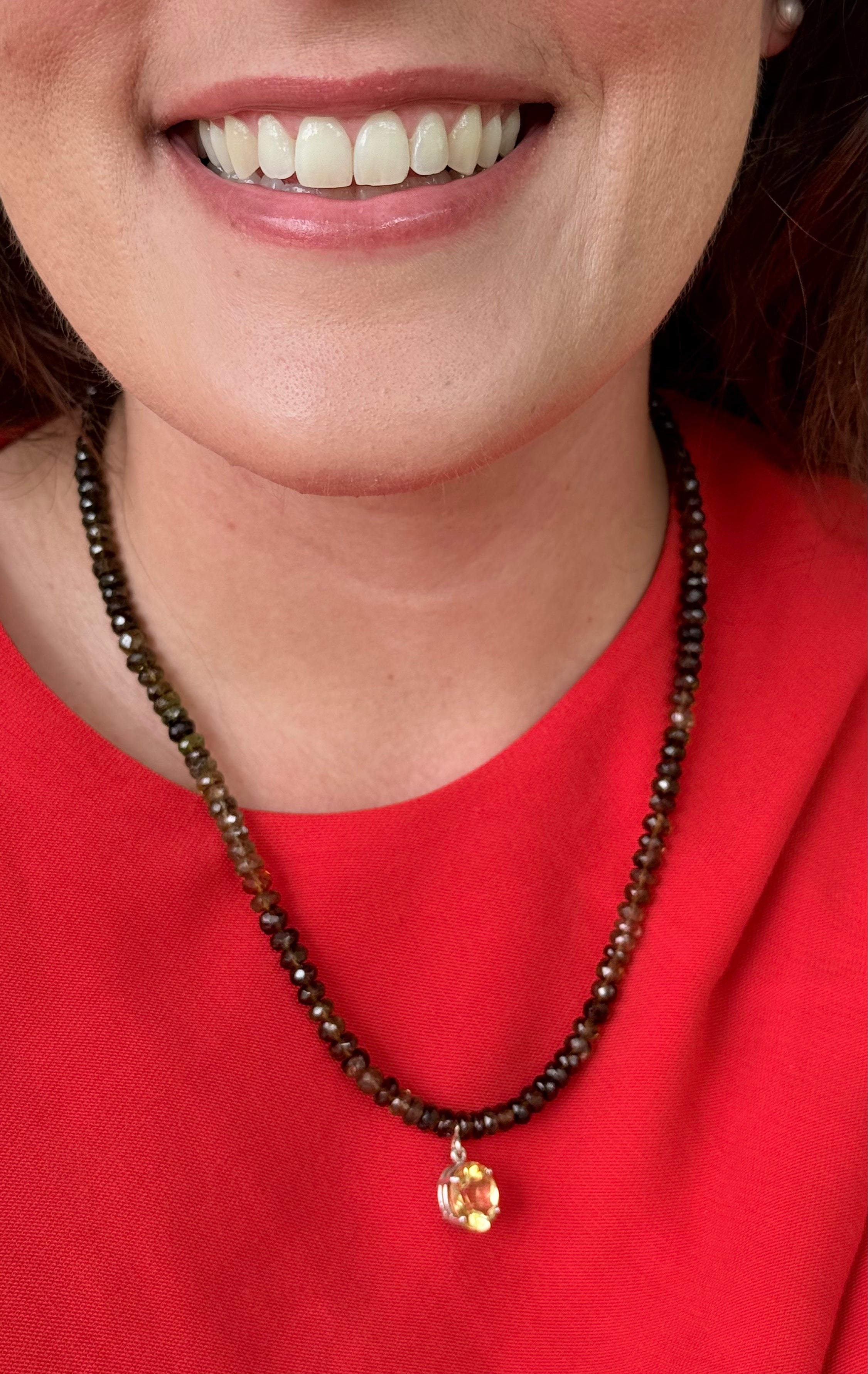 Green Tourmaline Necklace