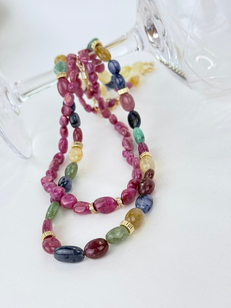 Ruby Gemstone Necklace