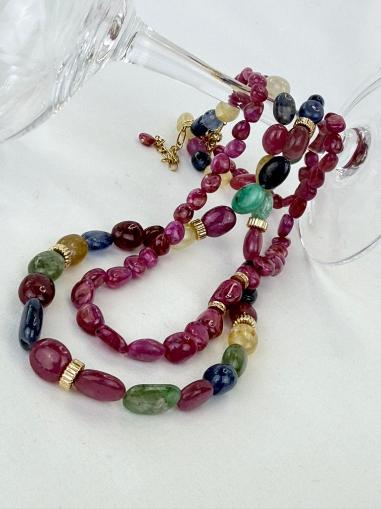 Multicolor Sapphire Necklace
