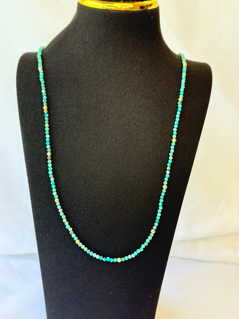 Turquoise necklace.