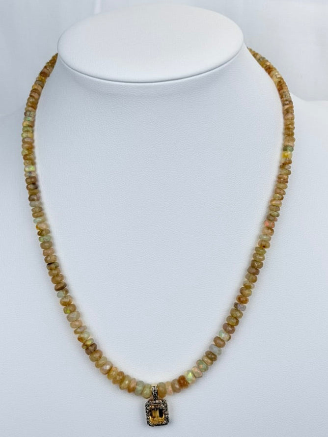 Opal Necklace with Pendant