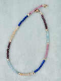 Multi-gemstone anklet