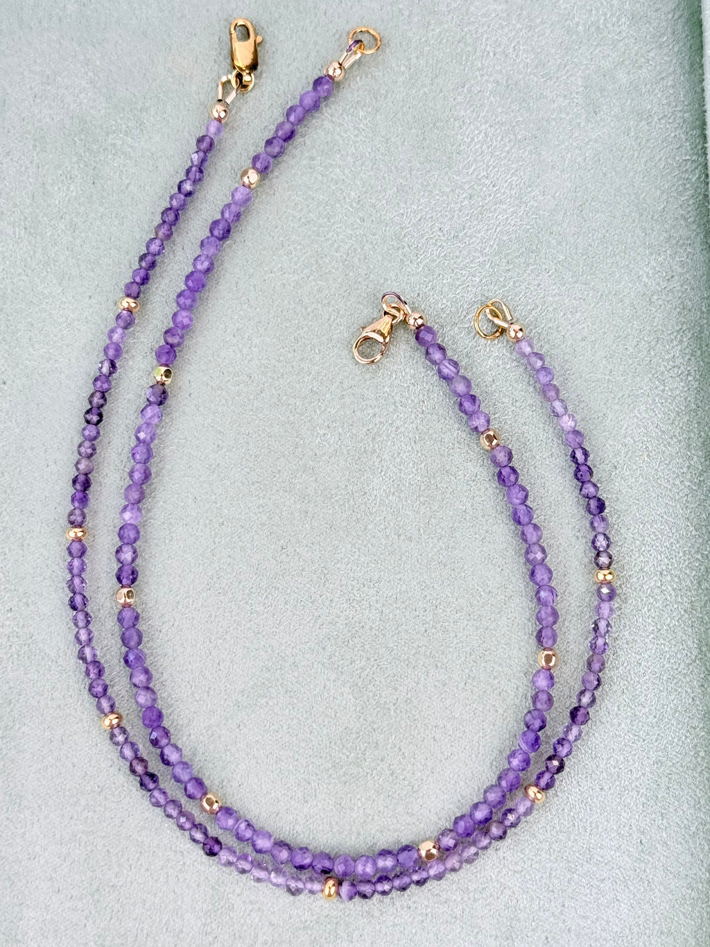 Amethyst Anklet 3mm
