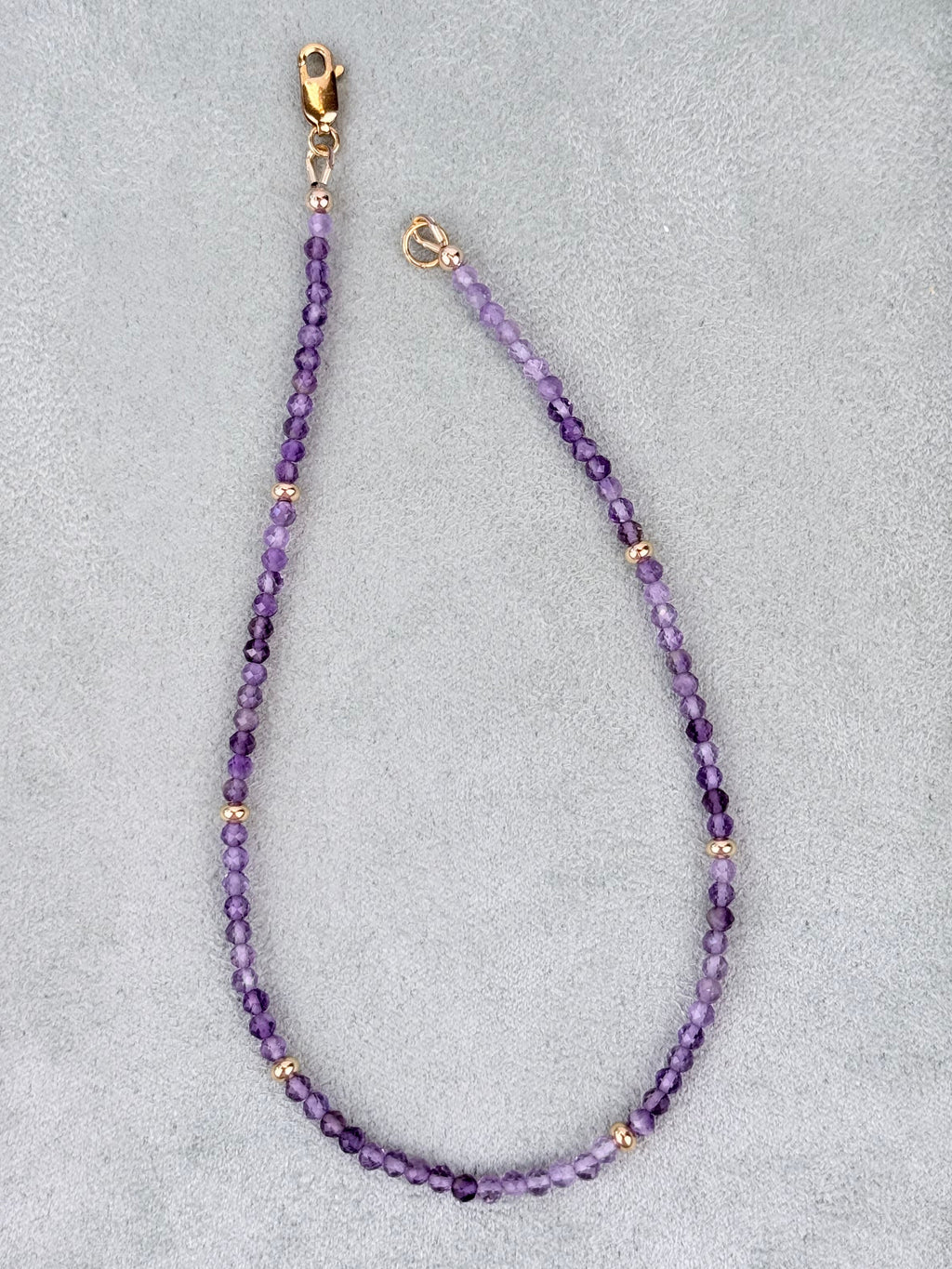Amethyst Anklet 3mm