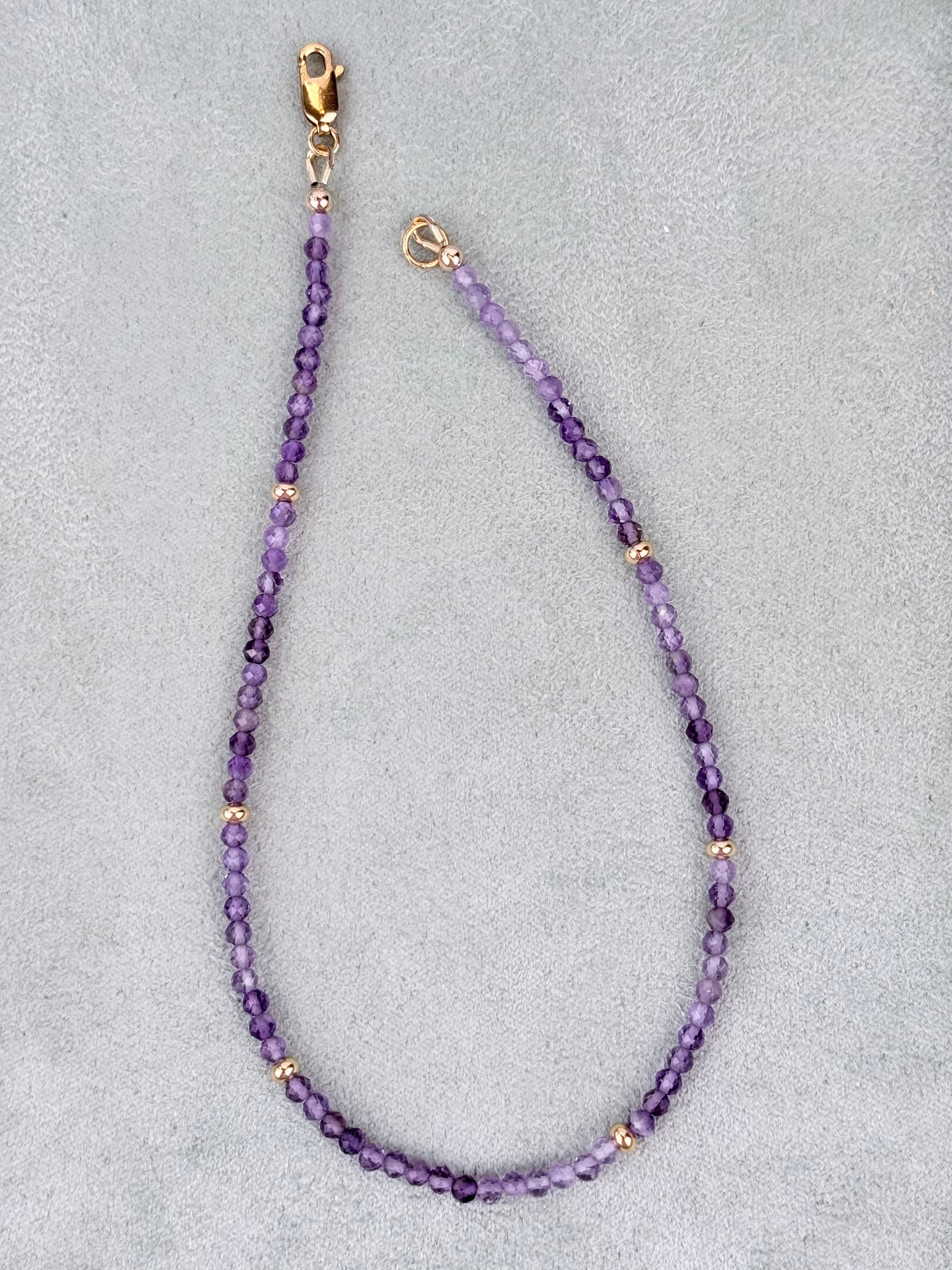 Amethyst Anklet 3mm