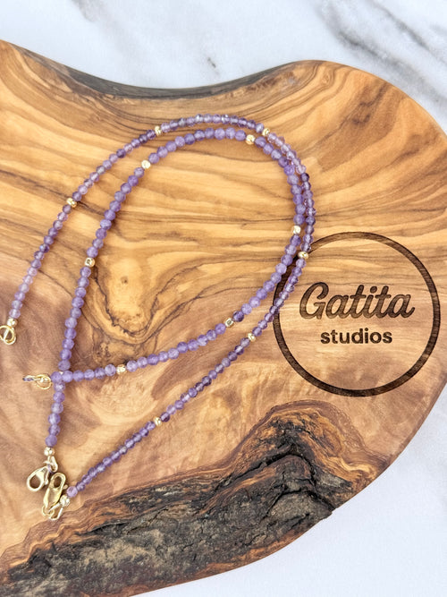 Amethyst Anklet 4mm