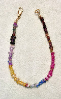 Multi Sapphire nugget bracelet