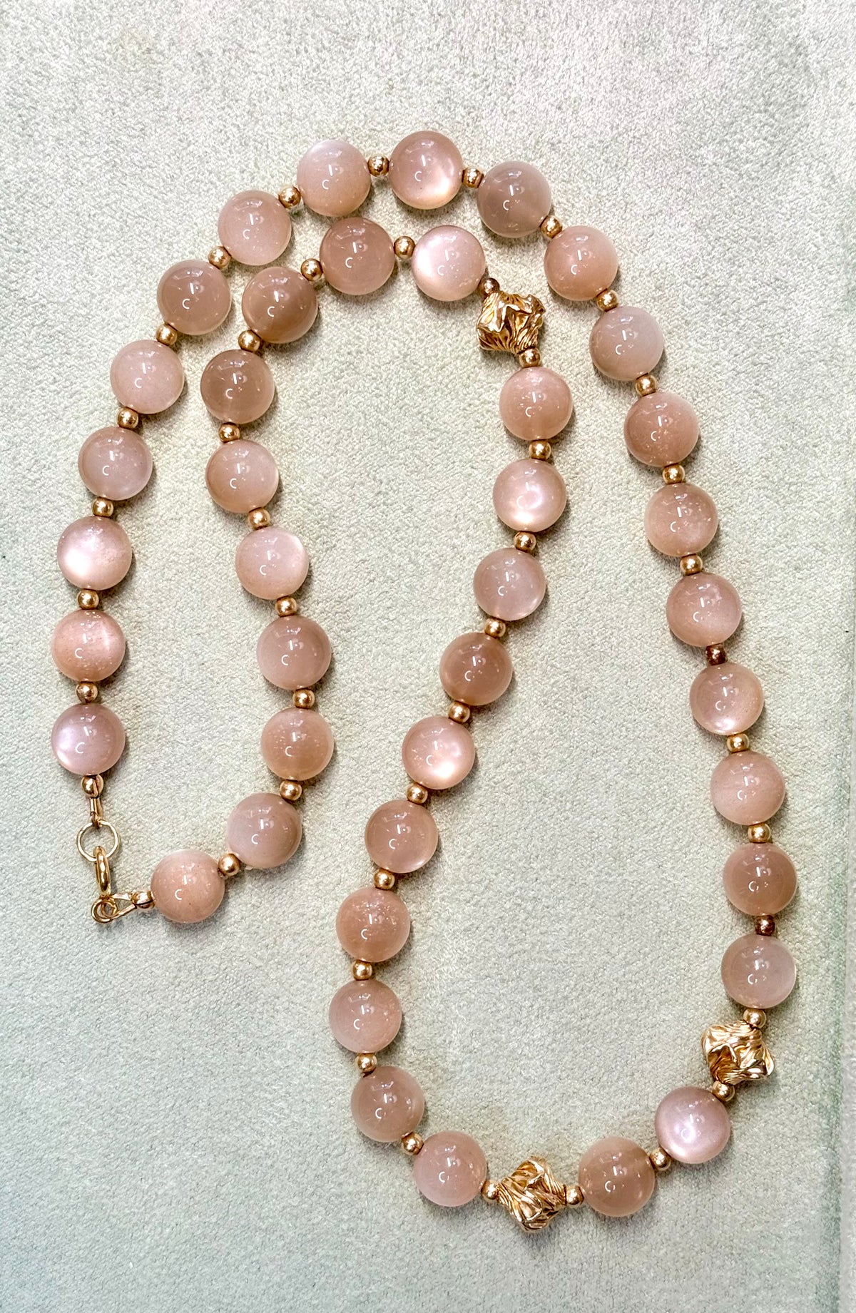 Grey Platinum Moonstone AAA Necklace