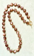 Chocolate and Grey Moonstone AA Necklace