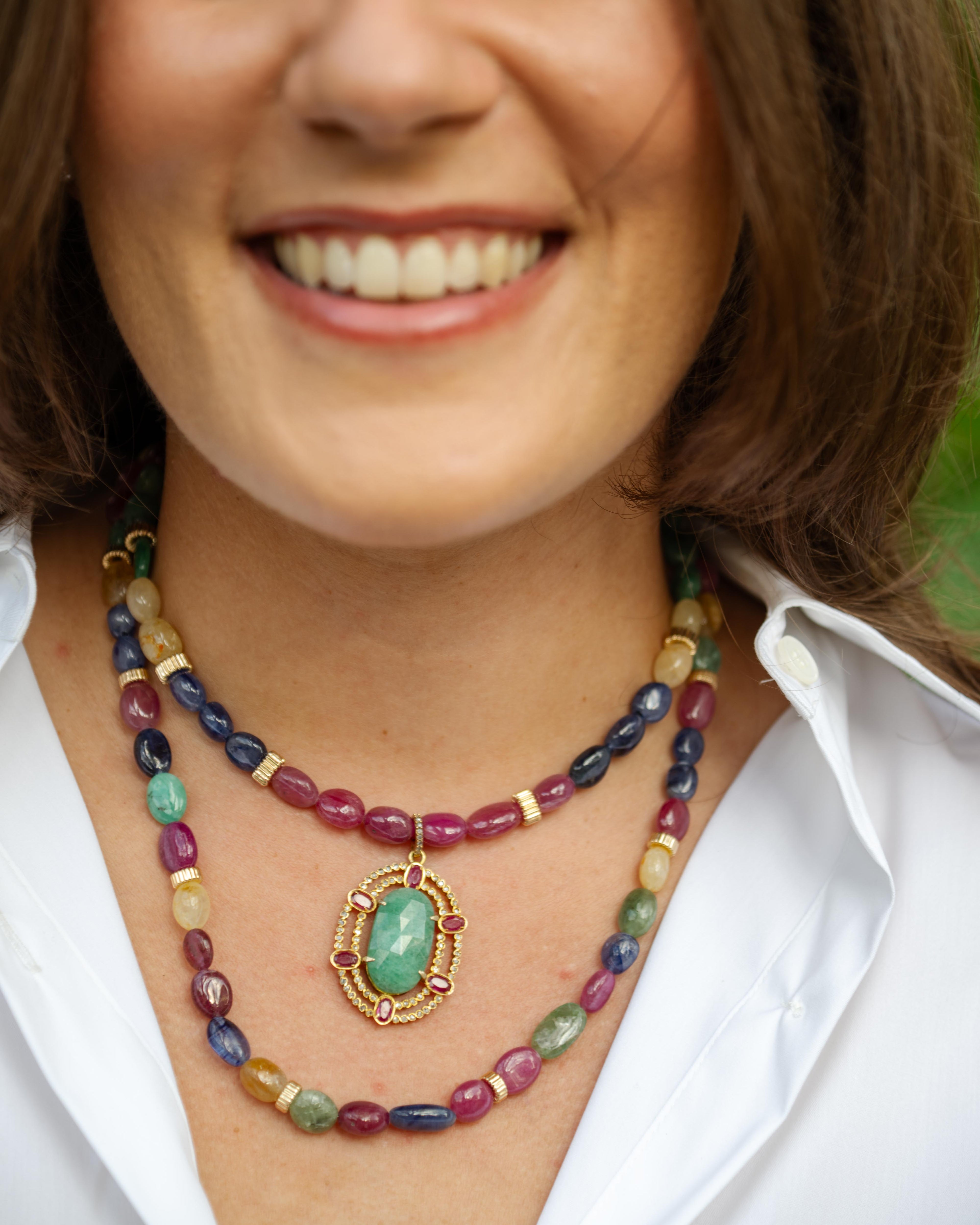 Multicolor Sapphire Necklace