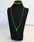 Emerald Beaded necklace with pendant