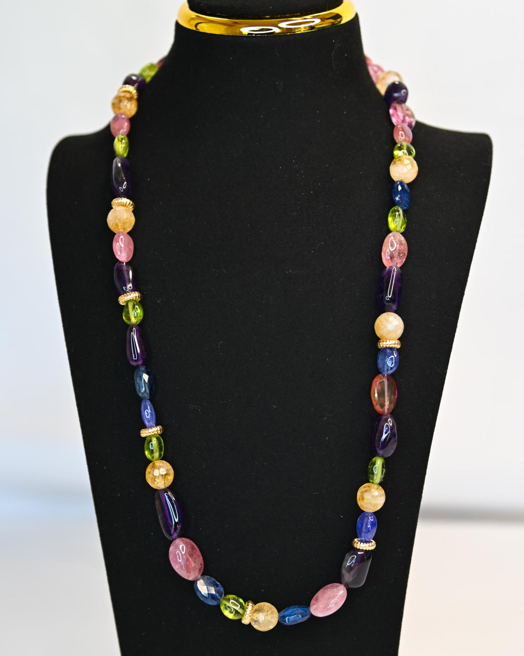 Multi-gemstone necklace