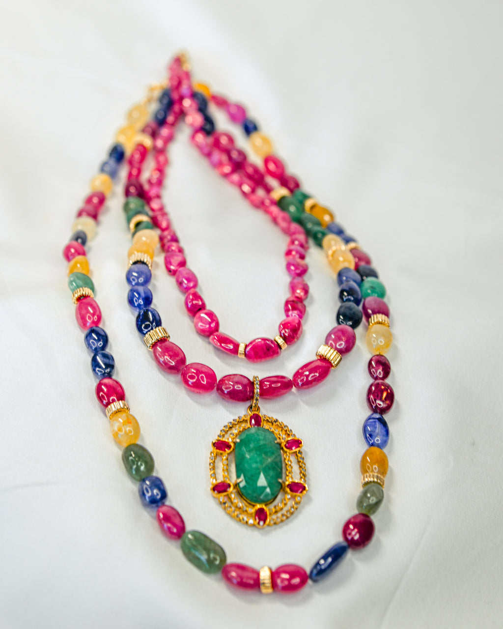 Multicolor Sapphire Necklace