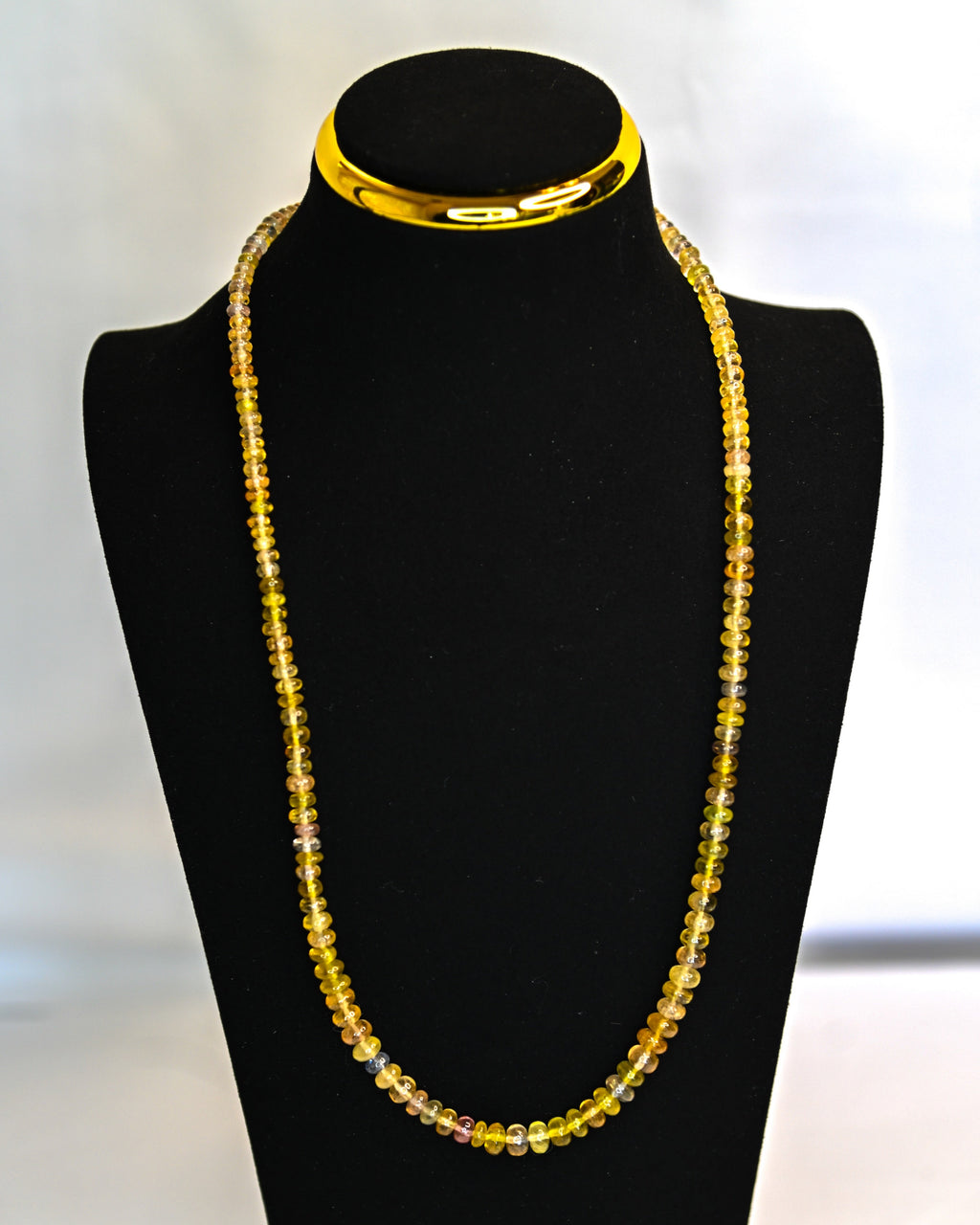 Yellow Madagascar Sapphire Necklace