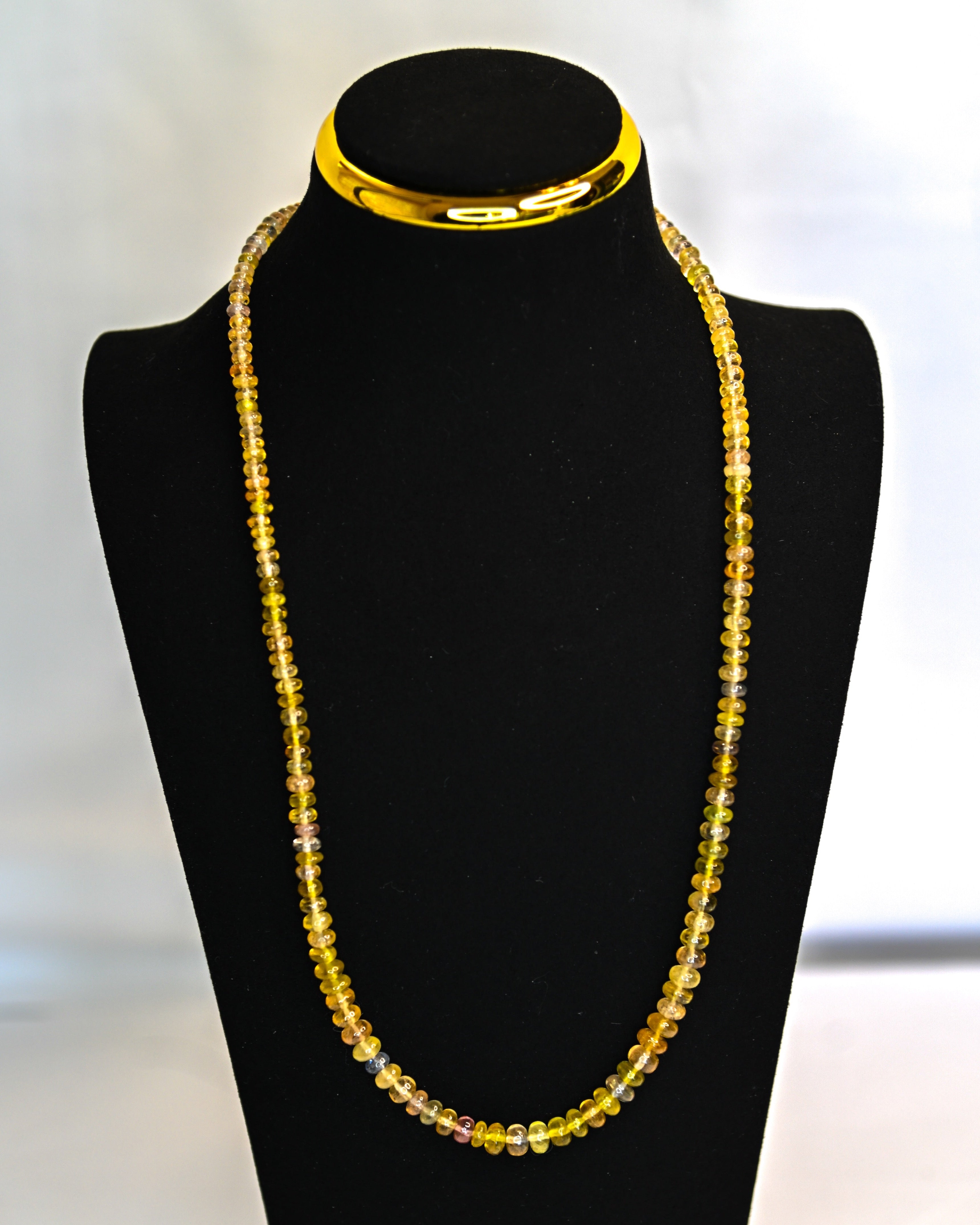 Yellow Madagascar Sapphire Necklace