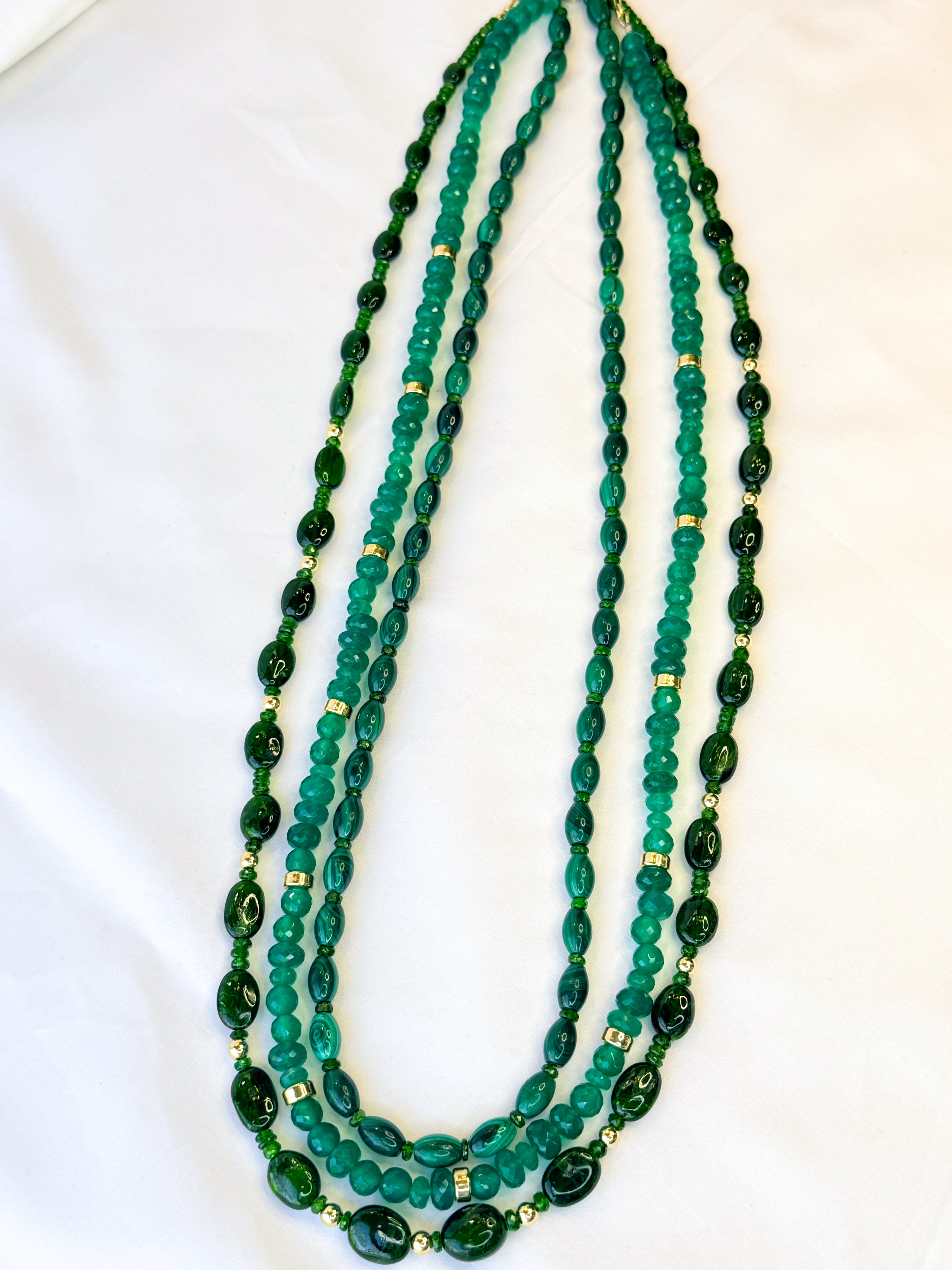 Green Chrome Diopside Necklace