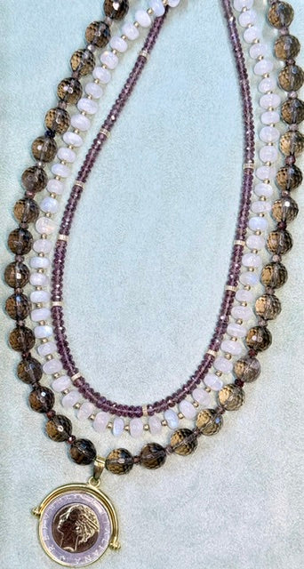 Color Change Garnet Necklace