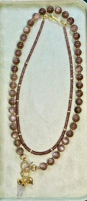 Color Change Garnet Necklace