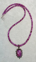 Ruby Necklace with Ruby Pendant